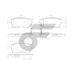 BREMBO ผ้าเบรคหน้า CELERIO AVK310 1.0 ปี14, BB 1.5 - Image 4