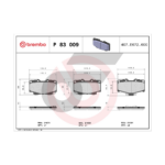 BREMBO ผ้าเบรคหน้า MIGHTY-X 4WD ปี90-98, MIGHTY-X PLUS, TIGER 4WD ปี99-04, SPORTRIDER, LAND PRADO - Image 4