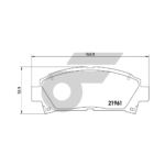 BREMBO ผ้าเบรคหน้า MR-2 SW20 2.0T ปี89-00 - Image 4