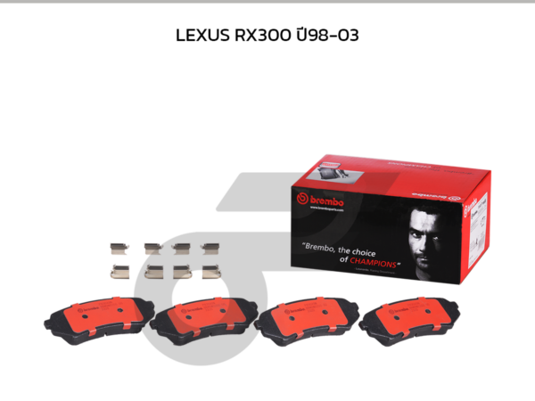 BREMBO ผ้าเบรคหลัง LEXUS RX300 ปี98-03