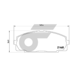 BREMBO ผ้าเบรคหน้า HIACE LH125 2.5 2.8 หลังคาสูง ปี97-00 - Image 4