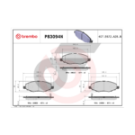 BREMBO ผ้าเบรคหน้า INNOVA (2.0 2.7) ปี04-12, '12-15 - Image 4