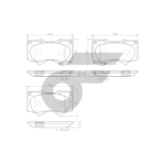 BREMBO ผ้าเบรคหน้า REVO 4WD GUN125-6 ปี15, REVO ROCCO 2.4, LEXUS LX URJ201-2 ปี12 - Image 4
