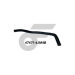 CTEC ท่อยางหม้อลมเบรค NP300 D23 เบนซิน มีวาวล์ | รูใน9 | 474714JM4B - Image 2