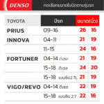 DENSO ชุดใบปัดน้ำฝนรถ TOYOTA ทุกรุ่น - Image 3
