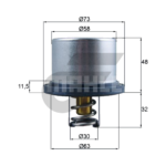 MAHLE วาล์วน้ำ-HD VOLVO TRUCKS D7 D10 D12 / TRUCK FH FL FM | 80องศา - Image 5