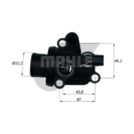 MAHLE วาล์วน้ำ+เสื้อ BENZ M166 / A160 W168 W414 | 87องศา - Image 5