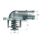 MAHLE วาล์วน้ำ+เสื้อ VW AUDI PORSCHE 2.5TDI / CARAVELLE T5, TOUAREG | 87องศา - Image 5