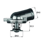 MAHLE วาล์วน้ำ+เสื้อ BENZ M111 / C180-220 W202 W210 MUSSO 2.3 | 87องศา - Image 5