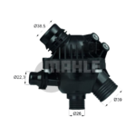 MAHLE วาล์วน้ำควบคุมไฟฟ้า BMW MINI N52 N53 รุ่นใหญ่ / 3 (E90) 5 (E60) 6 (E63) X (E84 E83 F25) | 88องศา - Image 5