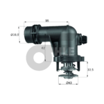 MAHLE วาล์วน้ำควบคุมไฟฟ้า BMW MINI M43 N46 / 3 (E36 E46) 5 (E60) | 92องศา - Image 5