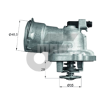 MAHLE วาล์วน้ำควบคุมไฟฟ้า BENZ OM642 / W221 W212 C219 | 87องศา - Image 5
