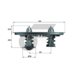 MAHLE วาล์วน้ำ SCANIA DC9 DC13 DC16 / P,G,R,T SERIES | 80.9องศา - Image 5