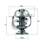MAHLE วาล์วน้ำ 1KD 2KD VIGO, TIGER D4D | 82องศา - Image 5