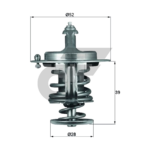 MAHLE วาล์วน้ำ RANGER ปี06, BT50 2.5, 3.0 | 76.5องศา - Image 5