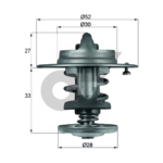 MAHLE วาล์วน้ำ MTX LN85-95, TIGER LN145-165 | 82องศา - Image 5