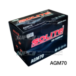 SOLITE แบตเตอรี่แห้ง AGM70 | 70แอมป์ 760 CCA / X1, S40, ไซส์เล็ก-กลาง - Image 2