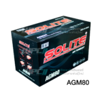 SOLITE แบตเตอรี่แห้ง AGM80 | 80แอมป์ 800 CCA / รถยุโรป ไซส์กลาง - Image 2