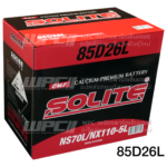 SOLITE แบตเตอรี่แห้ง CMF85D26L | 70แอมป์ 620 CCA /NX110-5 - Image 2
