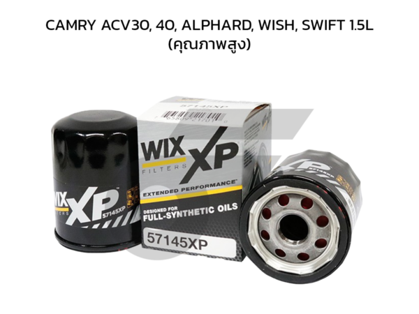 WIX ไส้กรองน้ำมันเครื่อง คุณภาพสูง CAMRY ACV30, 40, ALPHARD, WISH, SWIFT 1.5L