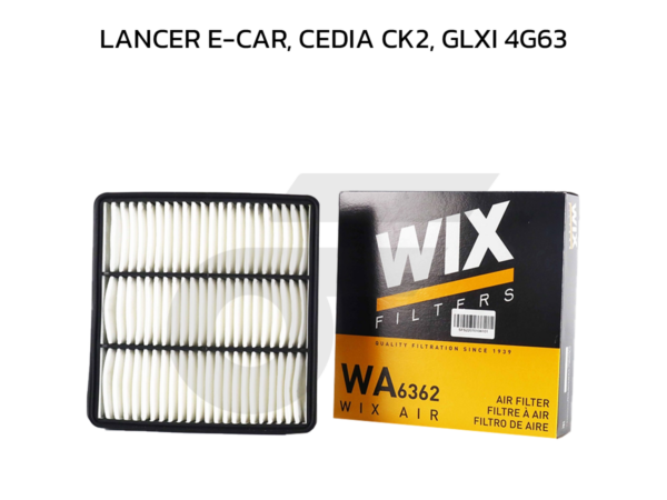 WIX ไส้กรองอากาศ LANCER E-CAR, CEDIA CK2, GLXI 4G63