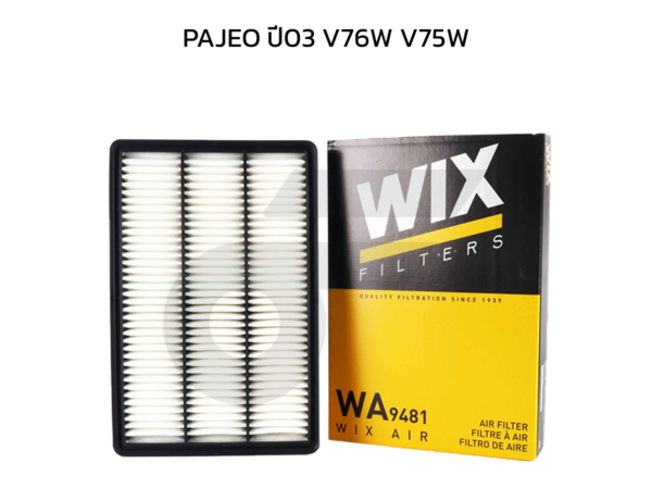 WIX ไส้กรองอากาศ PAJEO ปี03 V76W V75W