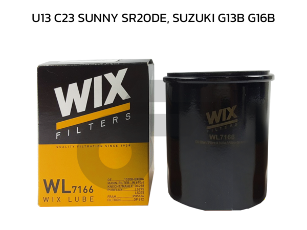 WIX ไส้กรองน้ำมันเครื่อง U13 C23 SUNNY SR20DE, SUZUKI G13B G16B